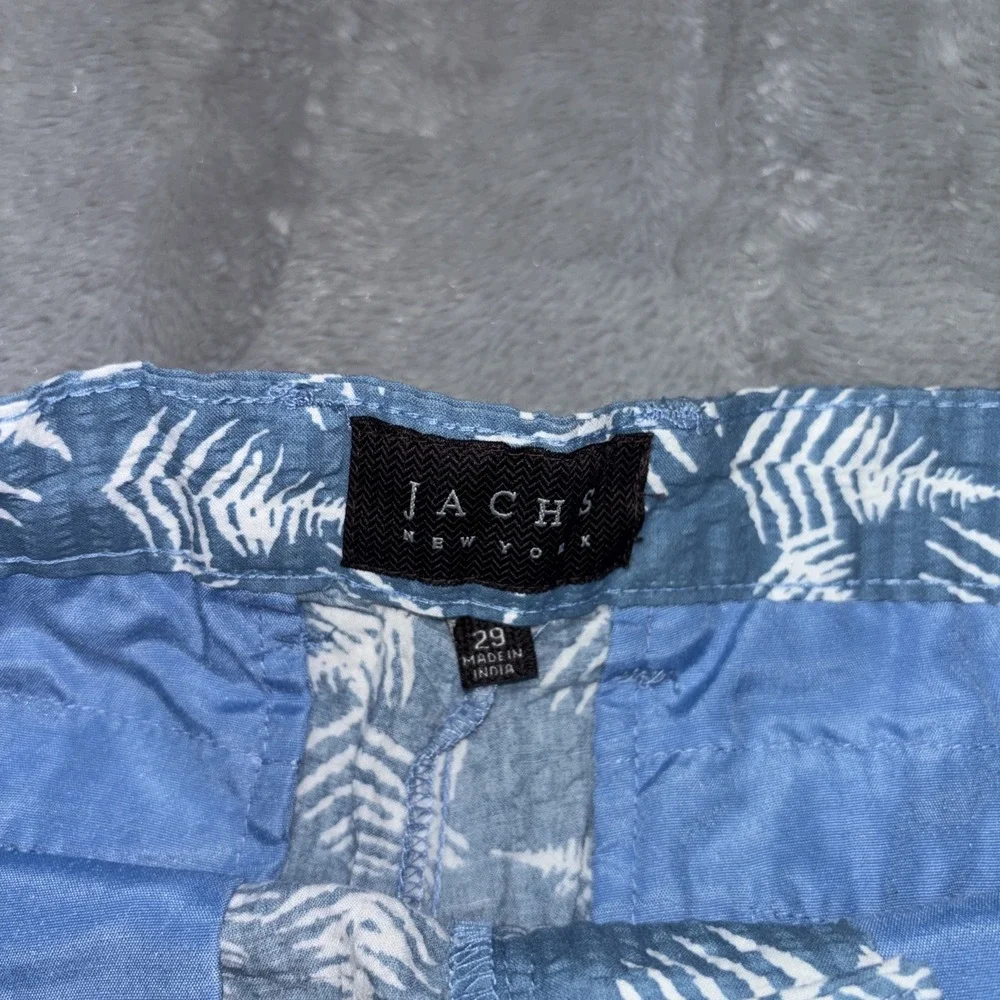 Jachs New‎ York NWT Seersucker Shorts Tropical Floral Print Men 29 Blue